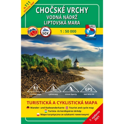 mapa Chočské vrchy, Liptovská Mara 1:50 000