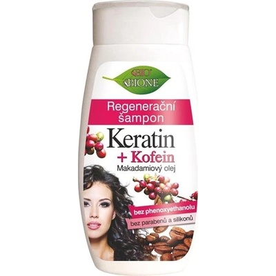 BC Bione Cosmetics Keratin kofein regenerační šampon Macadamia Oil 250 ml