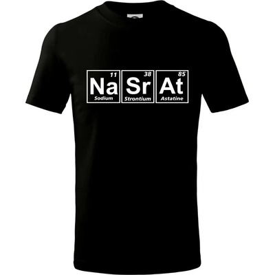 Periodická tabulka Nasrat tričko detské čierna