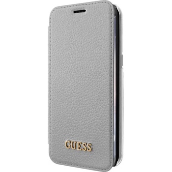 GUESS Iridescent Book Case - Samsung Galaxy S8+ silver