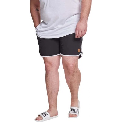 Urban Classics Бански гащета Urban classics Retro swimming shorts - Black (Black / White)