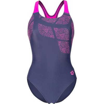 arena Дамски бански костюм Arena Women's Kikko Swimsuit Swim Pro Back Swimsuit - Navy / Very Fuchsia - размер 34 (EU) (150-5857-0211)
