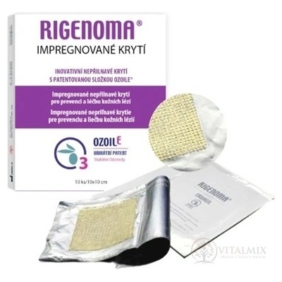 RIGENOMA Impregnované nepriľnavé krytie 10 ks