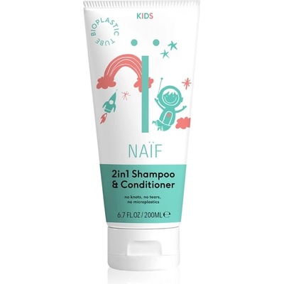 Naif Kids Shampoo & Conditioner šampón a kondicionér 2 v1 200 ml