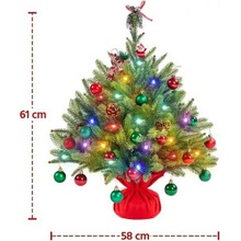 Umělý vánoční stromeček 411384 green 2ft 61cm A YAHEETECH