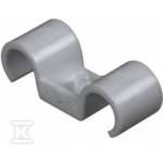 Rawlplug Plastic holder for installation tubes, double, floor, reinforced PA, diameter 25 mm R-SC40-PCD-25