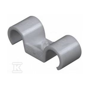 Rawlplug Plastic holder for installation tubes, double, floor, reinforced PA, diameter 25 mm R-SC40-PCD-25