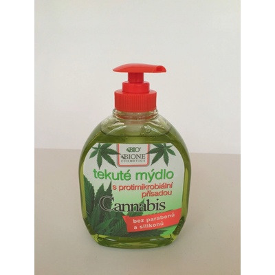 Bione Cosmetics Cannabis tekuté mýdlo s protimikrobiální přísadou 300 ml