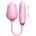 Martinella Double Tongue Cliris Stimulator and Thrusting Egg Pink