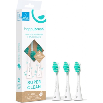 Happybrush pre ECO VIBE 3 white 3 ks