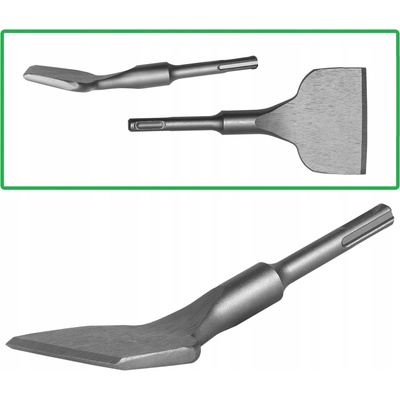 ŠIROKÝ OHNUTÝ SDS PLUS SEKÁČ NA BETÓN A OBKLADY SDS+ 165 X 76 MM