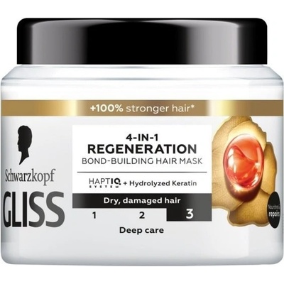 Gliss Kur 4v1 Regeneration regeneračná maska na vlasy 400 ml