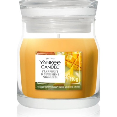 Yankee Candle Starfruit & Sunshine ароматна свещ Signature 110 гр