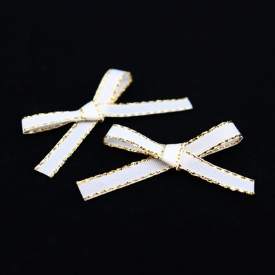 Pro Háčkování Svatební mašličky bílé se zlatou 20 ks – Zboží Dáma