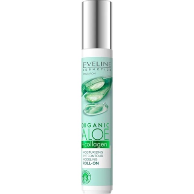 Eveline Cosmetics Organic Aloe+Collagen рол-он за очния контур с хидратиращ ефект 15ml