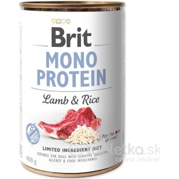 Brit Mono Protein Lamb & Rice 400 g
