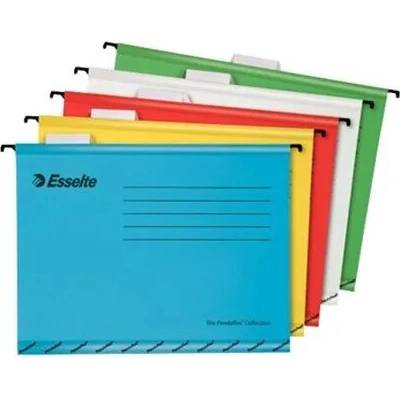 ESSELTE Závesné zakladacie dosky, recyklovaný kartón, A4, ESSELTE "Classic", mix farieb