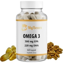 Omega 3 mastné kyseliny 300 mg EPA, 220 mg DHA 60 kapslí