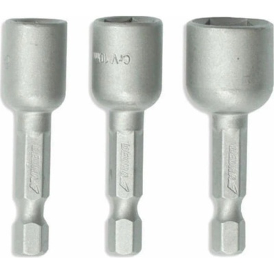DEDRA sada magnetických hlavic 8 10 13*48mm 1/4" 18A09S1