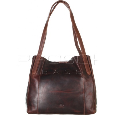 Greenburry kožená kabelka přes rameno 1309-25 teak brown
