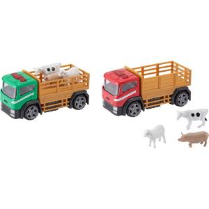 HTI Hti teamsterz Мини камионче с 3 животни