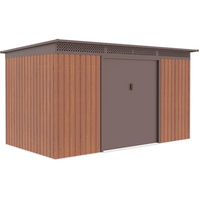 G21 Zahradní domek GRAH 700 - 340 x 206 cm hnědý