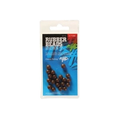 Giants Fishing Gumové Kuličky Rubber Beads Brown 7mm 20ks