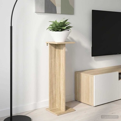 vidaXL Стойка за растения Дъб сонома 25 x 25, 5 x 80, 5 см (899646)