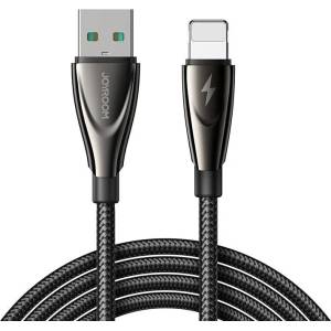 JOYROOM Кабел Joyroom Pioneer SA31-AL3, 3A, USB към Lightning, 3A, 1.2m, черен (SA31-AL3 1.2m-Black)
