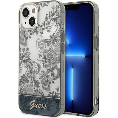 GUESS Кейс Guess GUHCP14MHGPLHG за iPhone 14 Plus 6.7", сив / сив, твърд, Porcelain Collection (GUE002223-0)