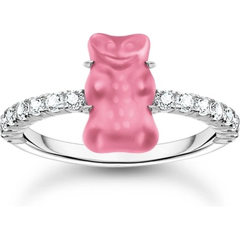 Thomas Sabo TR2459-052-9-54 Silver Ring with pink Gold Bears and Zirconia Ladies, Жени