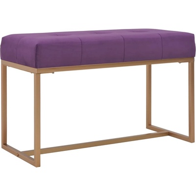 Vidaxl Lavice 80 cm fialová sametová