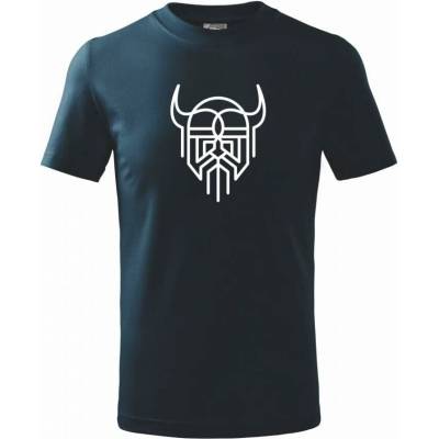 Viking logo tričko detské Tmavomodrá