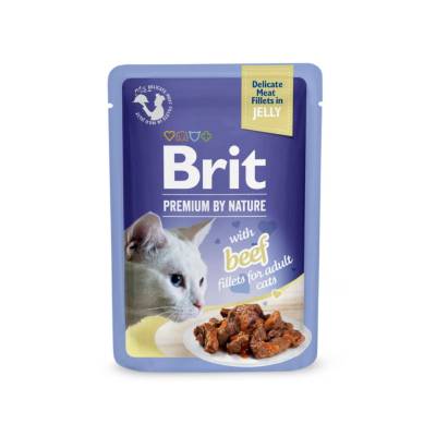 Brit Premium by Nature Cat Delicate Fillets in Gravy with Beef 85 g