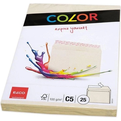 Elco Пощенски плик, C5, 162 x 229 mm, 100 g, прав капак със (1560120039)