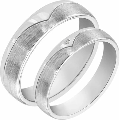 Eppi Zlaté svadobné prstene s diamantom Sari RW34408