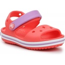 Crocs dětské sandály Crocband broskvová/fialová