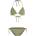 O'Neill O´neill Essentials Capri Bondey bikini - Green (Avery Fern)
