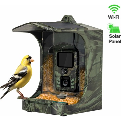 Evolveo StrongVision BirdFeeder Inteligentné kŕmidlo pre vtáky s kamerou a solárnym panelom