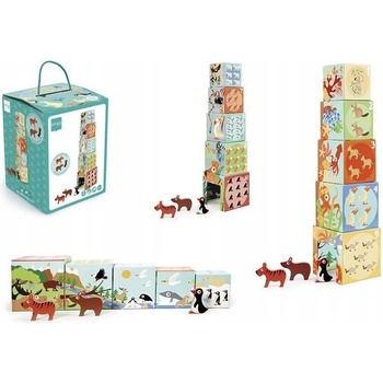 Scratch Pyramida s dřevěnými zvířátky