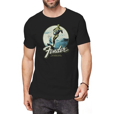 Fender tričko Surfer čierne