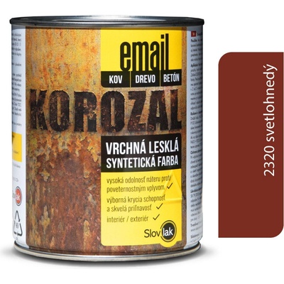 Slovlak Korozal Email 0,75 kg Svetlohnedý