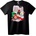 NOONEBRAND Тениска Коледно момиче със светлини - 2XL, Black
