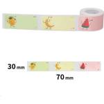 Niimbot A2A78838401, 30x70mm, 110 бр. , Плодове, цветни самозалепващи етикети (A2A78838401)