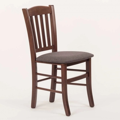 ITTC Stima Veneta s čalouněným sedákem Tmavě Hnědá / látka Lux antracit 6