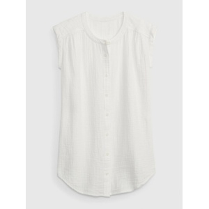 GAP Детска муселинова туника GAP GAP | Byal | Момичешки | 104/110
