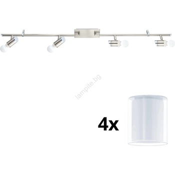 EGLO - LED точкови лампи MY CHOICE 4xE14/4W/230V хром/бяло (EG31109D)