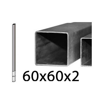 FE sloupek holý k přímému zabetonování, 60x60x2mm 3000 mm (SH-01-3)