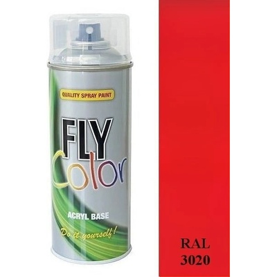 FLY COLOR - akrylová - RAL 3020 - dopravná červená - 400 ml
