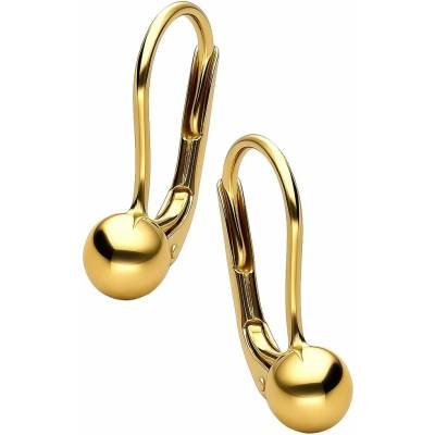 Zlaton Náušnice žluté zlato kulička visací 1.2g 1.4cm N07082500158
